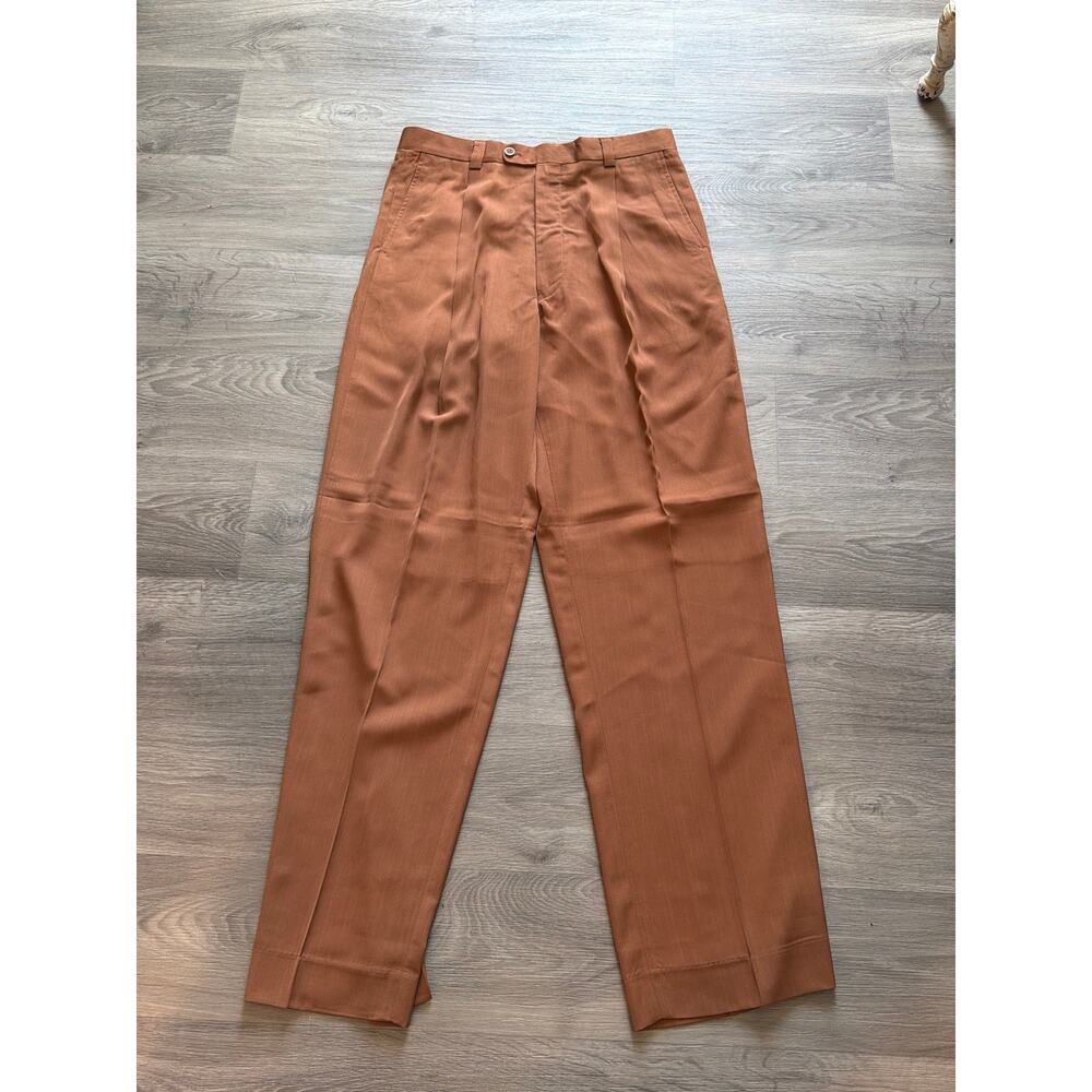 NWT Inserch size 34 brown pleated front dress pants